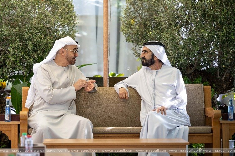 The President of the State meets his brother Sheikh Mohammed in Dubai